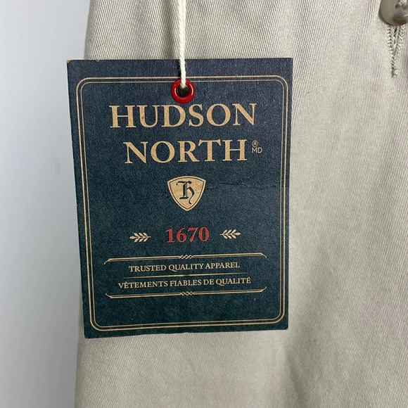 Hudson North Shorts Flat Front Stone Colour Size 32 Men’s Golfing Outdoor - Picture 8 of 13